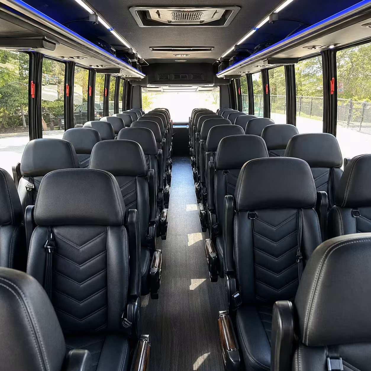 30 passenger minibus inside