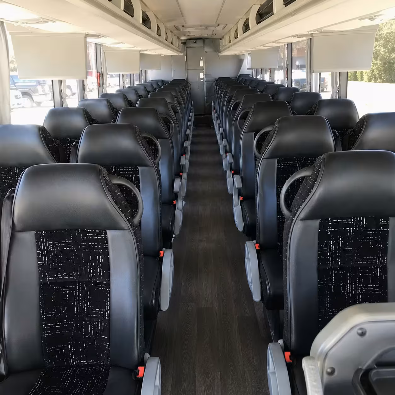 santa rosa charter bus rental interior